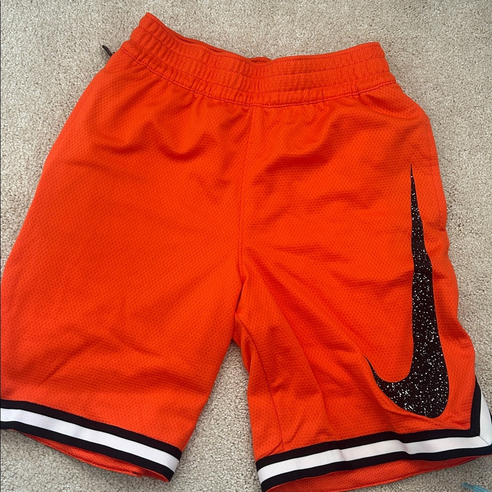 Nike Bright Orange dri fit Sports Shorts NWT youth M